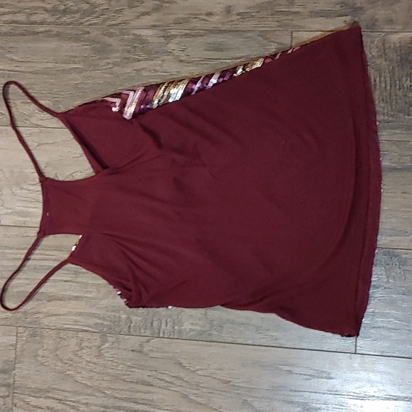 Sequences tank top tank burgundy, purple, silver, gold and pink - Picture 3 of 3